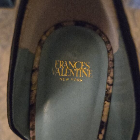 New Designer Francis Valentine high heel leather snake print shoes - Picture 3 of 7